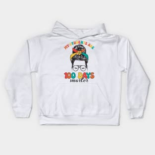 My students are 100 days smarter Kids Hoodie